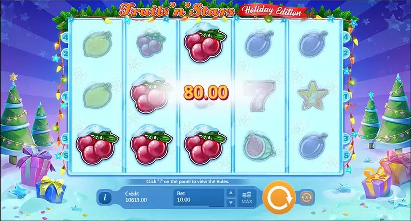 Fruits’N’Stars: Holiday Edition slot screenshot 3