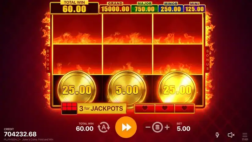 Joker’s Coins: Hold and Win slot screenshot 2