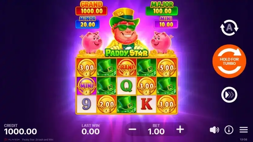 Paddy Star: Smash and Win slot screenshot 