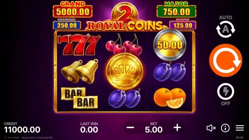 Royal Coins 2: Hold and Win slot screenshot 1