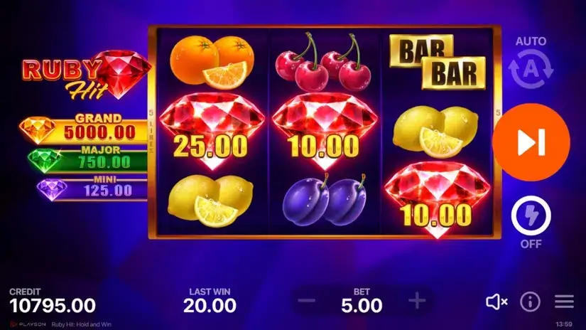 Ruby Hit: Hold and Win slot screenshot 4