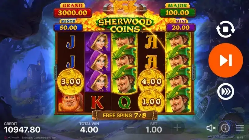 Sherwood Coins: Hold and Win slot screenshot 6