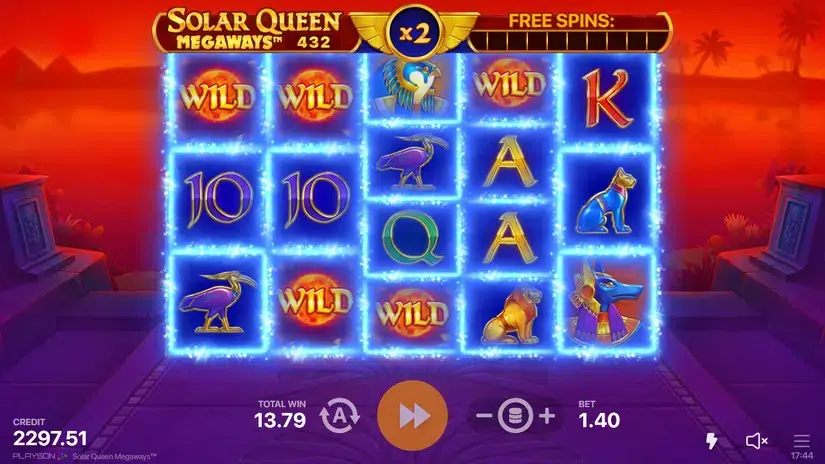 Solar Queen Megaways slot screenshot 1