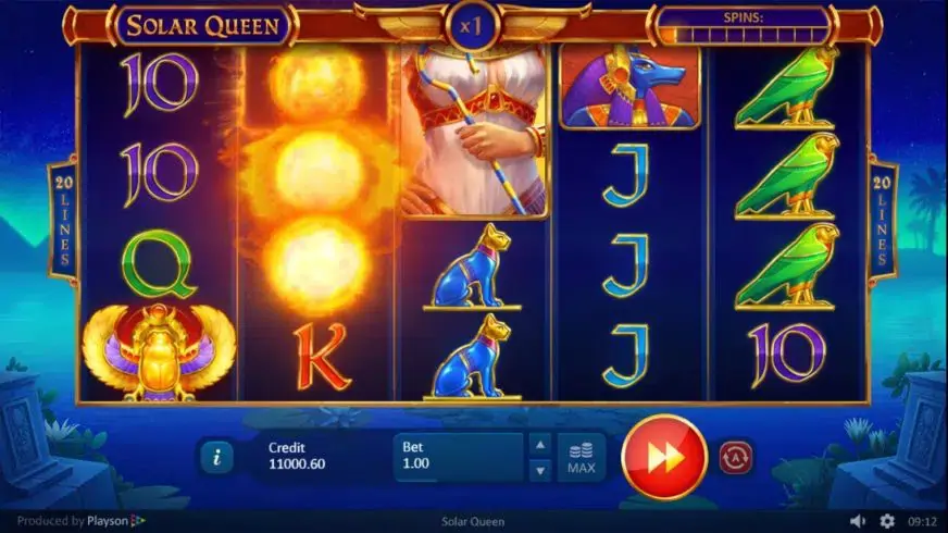 Solar Queen slot screenshot 2