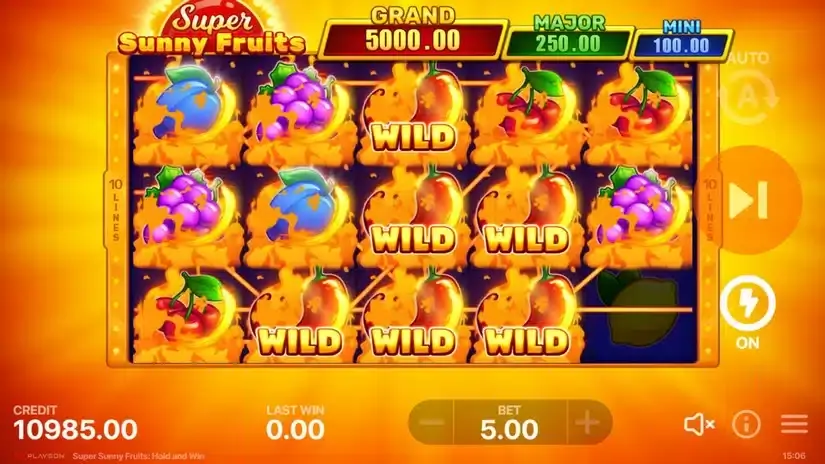 Super Sunny Fruits slot screenshot 2