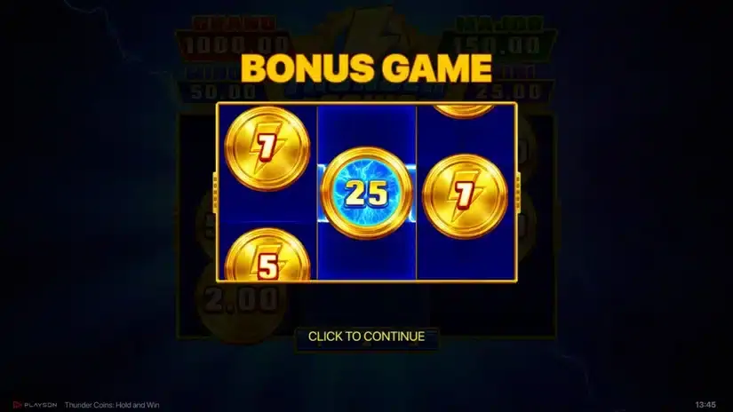 Thunder Coins: Hold and Win slot screenshot