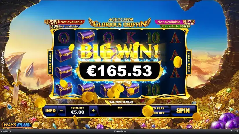 Age Of The Gods: Glorious Griffin slot screenshot 4