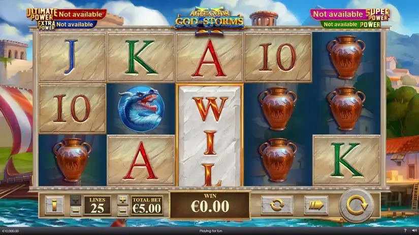 Age Of The Gods God Of Storms 2 slot screenshot 