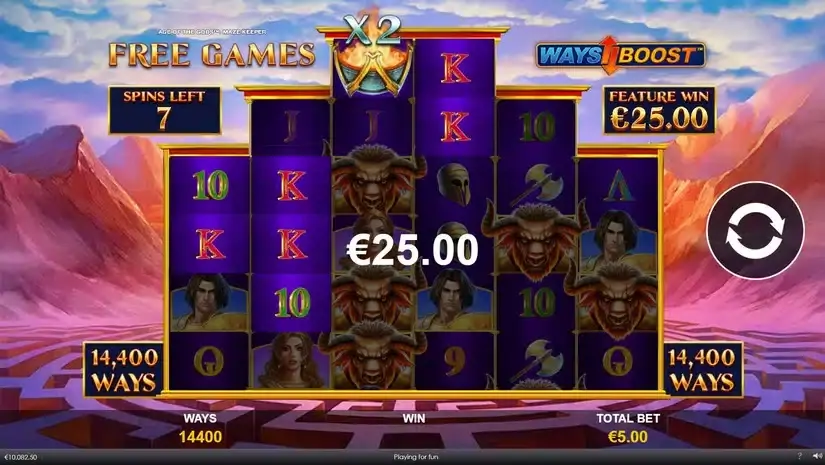 Age Of The Gods Maze Keeper slot screenshot 6