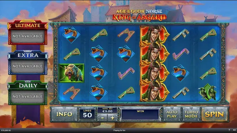 Age of the Gods Norse King of Asgard slot screenshot 2