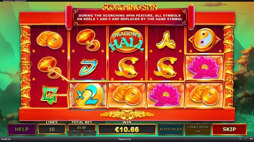 Dragon’s Hall Thundershots slot screenshot 3