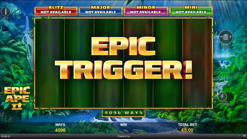 Epic Ape 2 slot screenshot 3