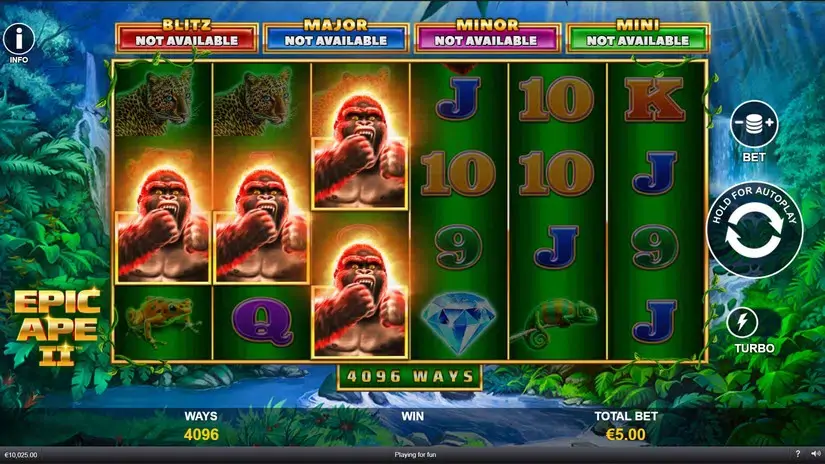 Epic Ape 2 slot screenshot 5