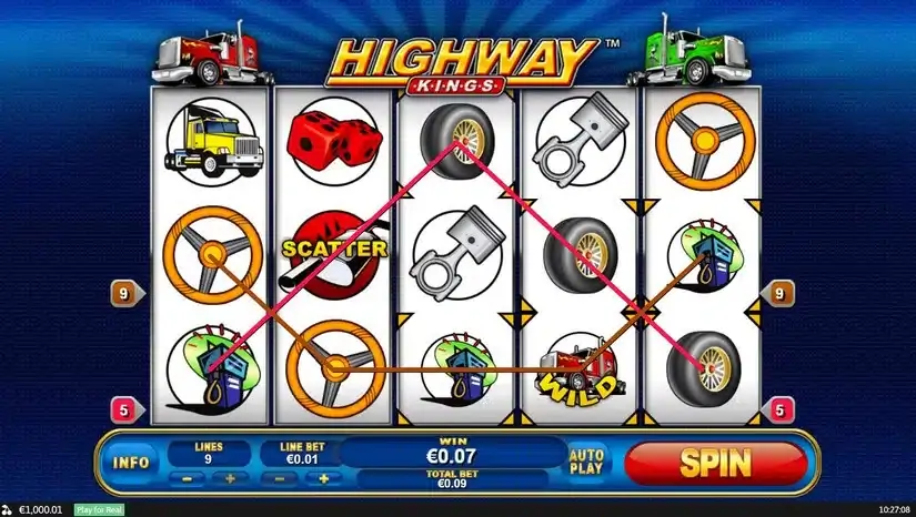 Highway Kings slot screenshot 2