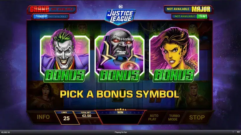 Justice League Comic slot screenshot 4