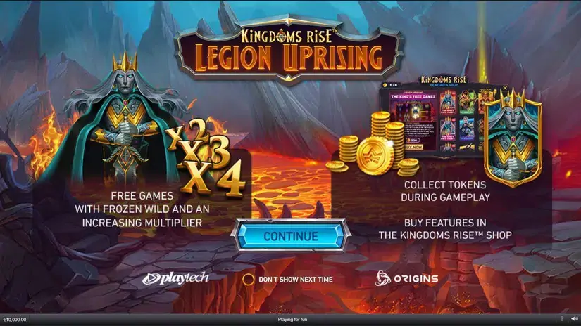 Kingdoms Rise Legion Uprising slot screenshot 1