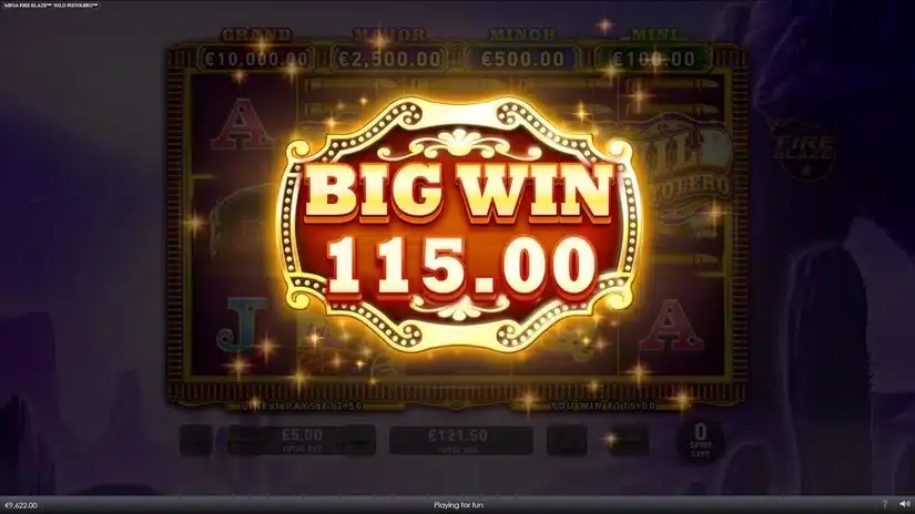 Mega Fire Blaze Wild Pistolero slot screenshot 7