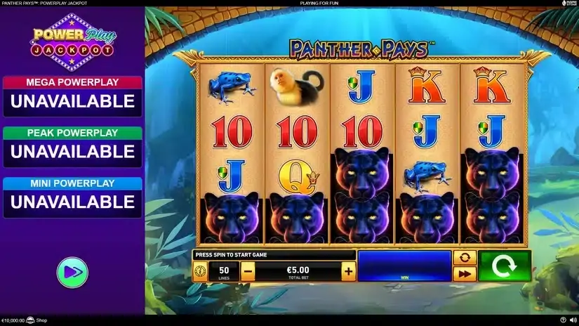 Panther Pays Power Play slot screenshot 1