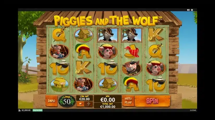 Piggies and The Wolf slot screenshot 2