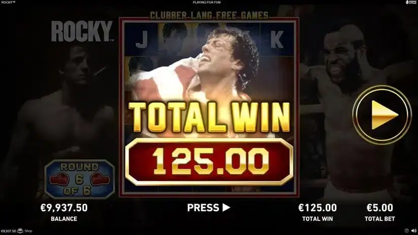 Rocky slot screenshot