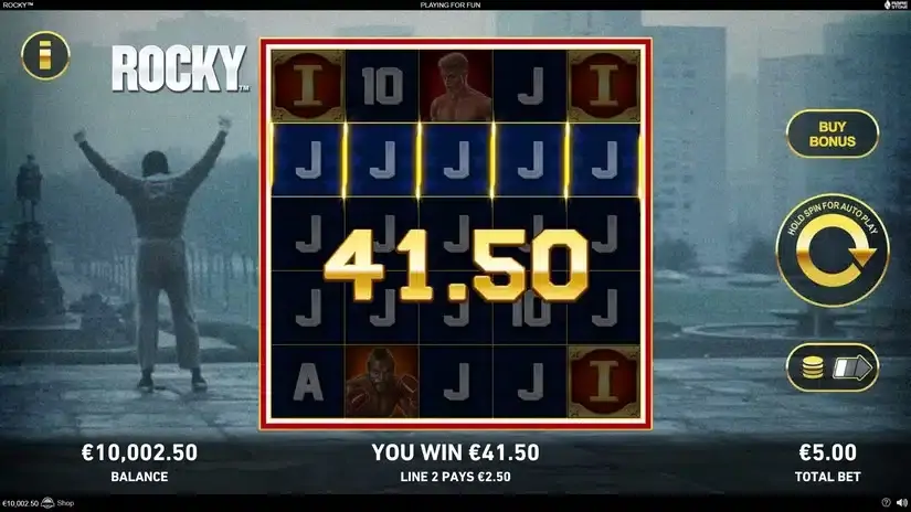 Rocky slot screenshot 2