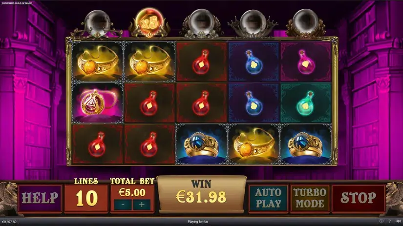 Sorcerer’s Guild Of Magic slot screenshot 4