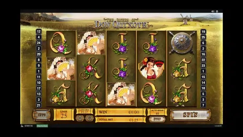 The Riches of Don Quixote slot screenshot 3