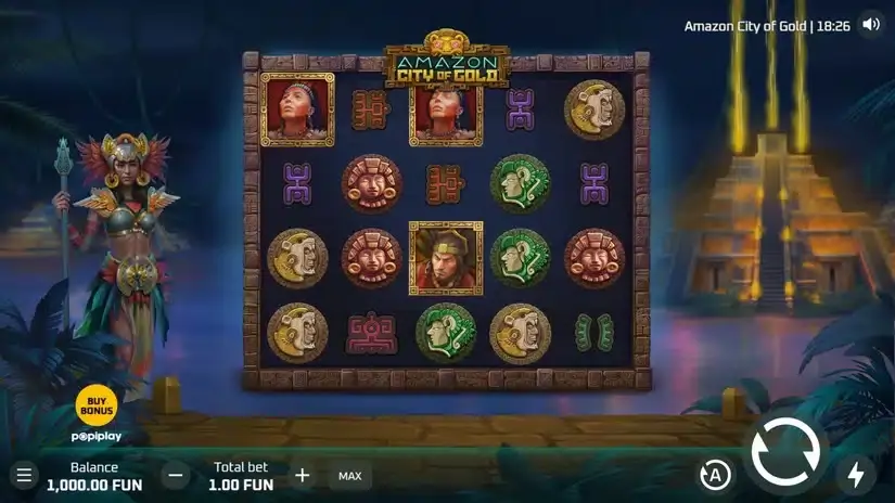 Amazon City Of Gold slot screenshot 1