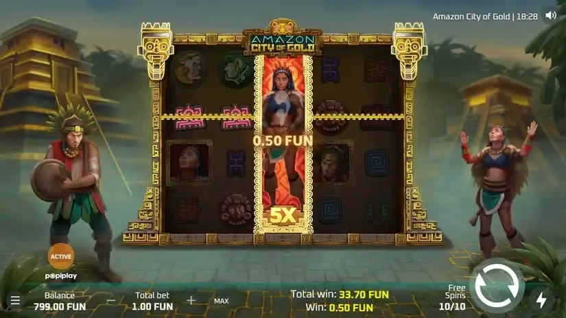 Amazon City Of Gold slot screenshot 5
