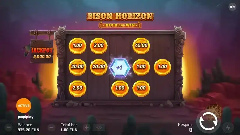 Bison Horizon Hold and Win slot screenshot 6