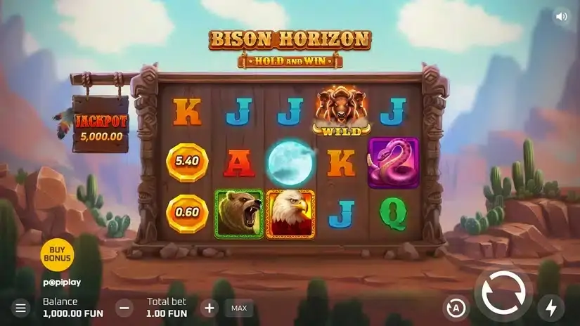 Bison Horizon Hold and Win slot screenshot 1