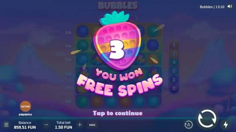 Bubbles slot screenshot 3