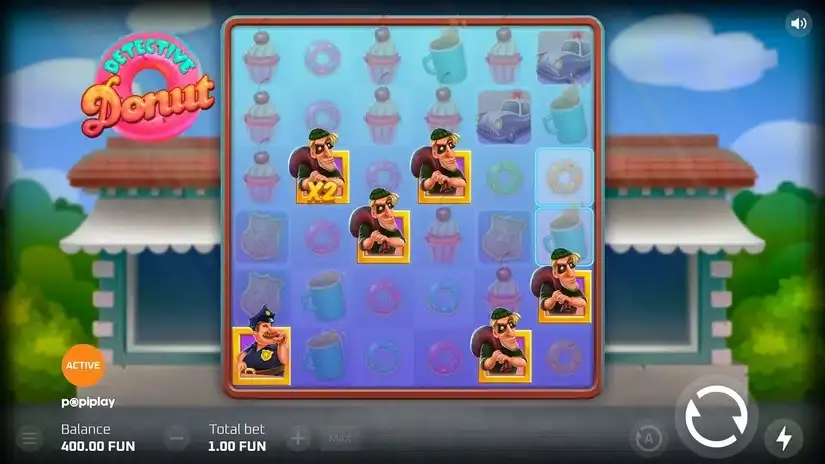 Detective Donut slot screenshot 2