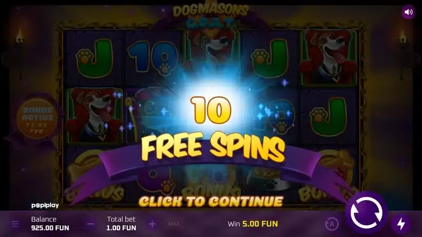 Dogmasons GOAT slot screenshot 3