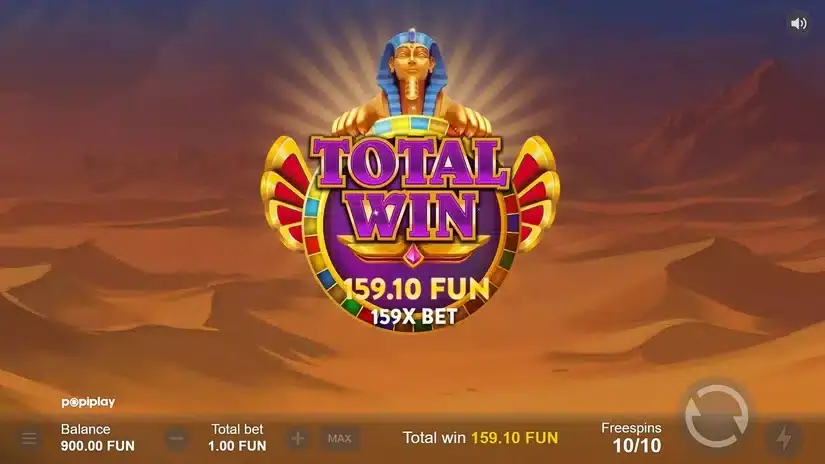 Echnaton Gold slot screenshot 5