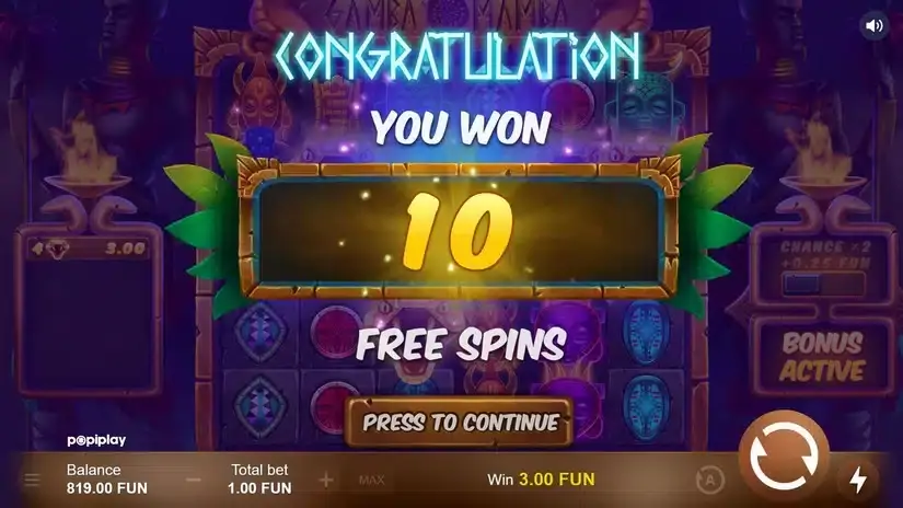 Gamba Mamba slot screenshot 5