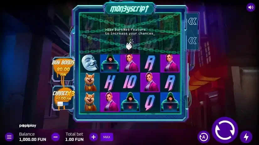 MoneyScript slot screenshot 1