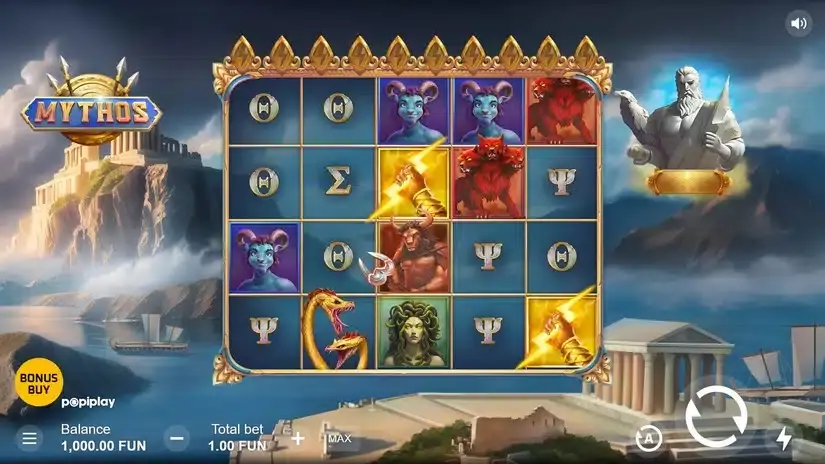 Mythos slot screenshot 1