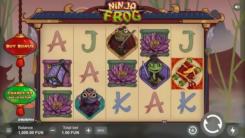 Ninja Frog slot screenshot 1