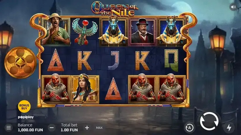 Queen of the Nile slot screenshot 1