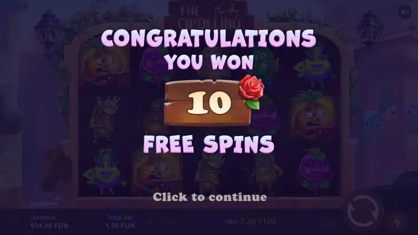 The Cipollino slot screenshot 4