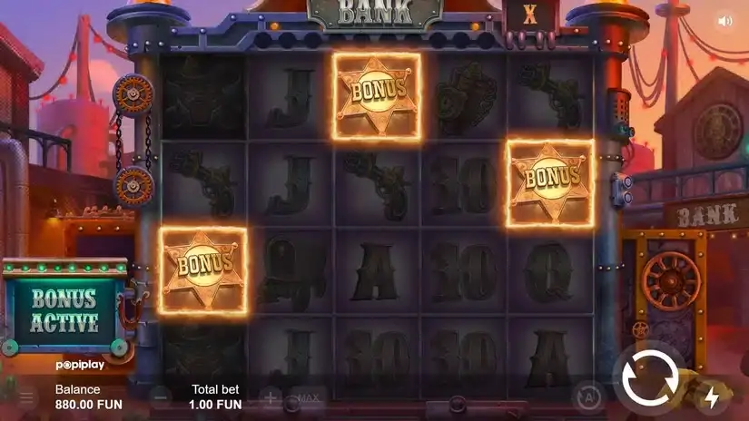 Wild Wild Bank slot screenshot 2
