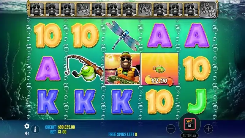 888 Big Bass Bonanza slot screenshot 3