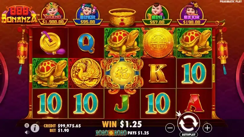 888 Bonanza slot screenshot 3