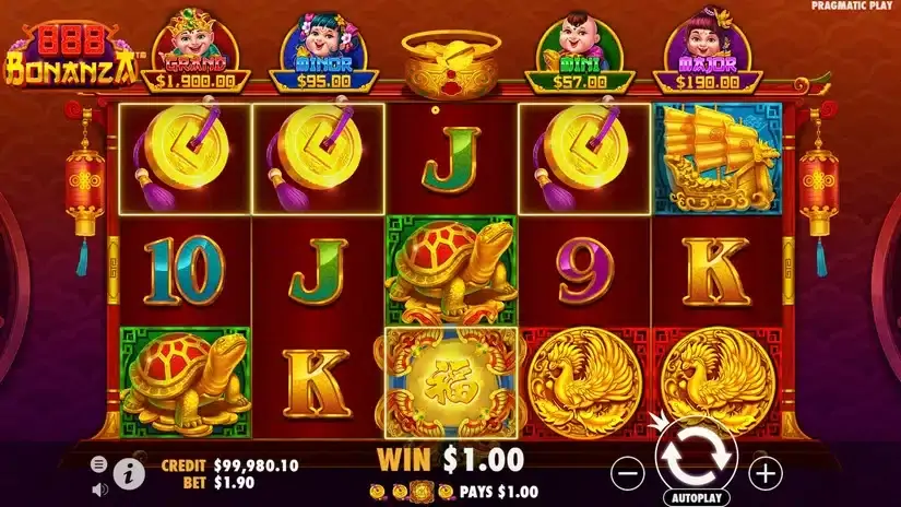 888 Bonanza slot screenshot 2