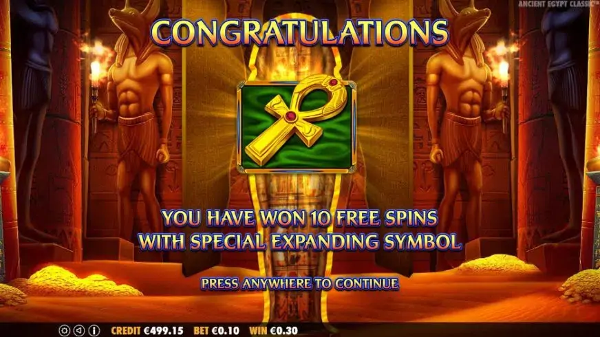 Ancient Egypt Classic slot screenshot 