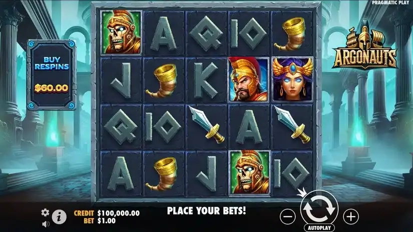 Argonauts slot screenshot