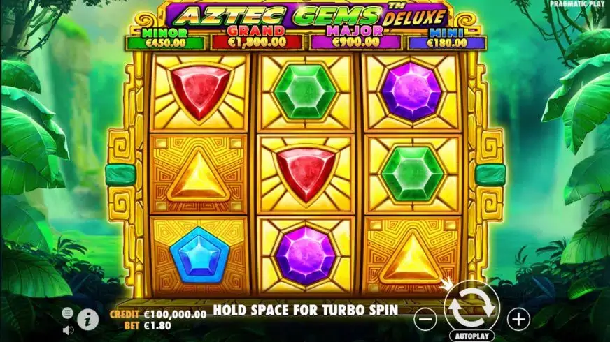 Aztec Gems Deluxe slot screenshot 1