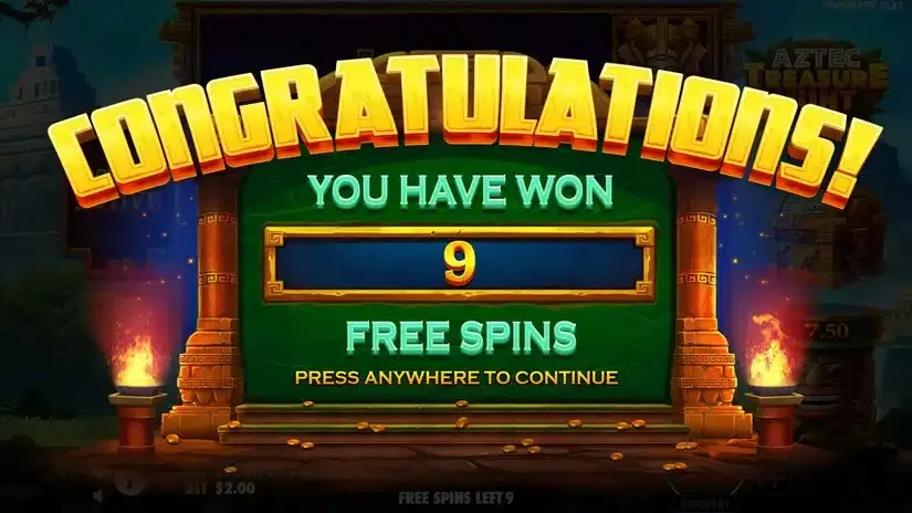 Aztec Treasure Hunt slot screenshot 3