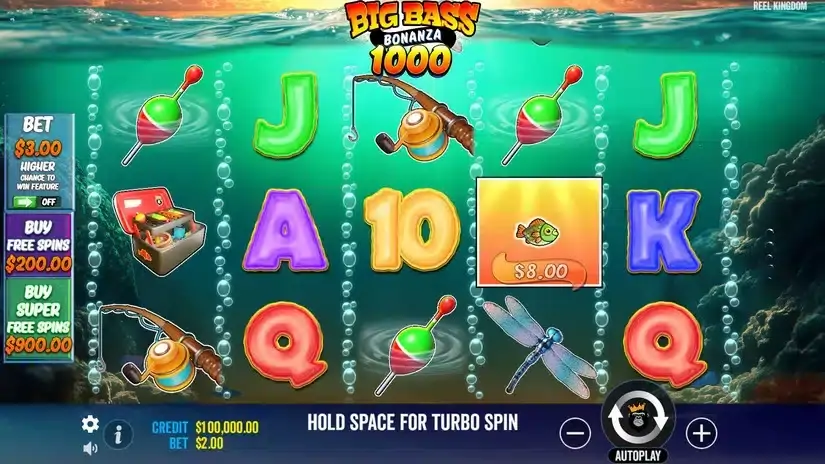 Big Bass Bonanza 1000 slot screenshot 1